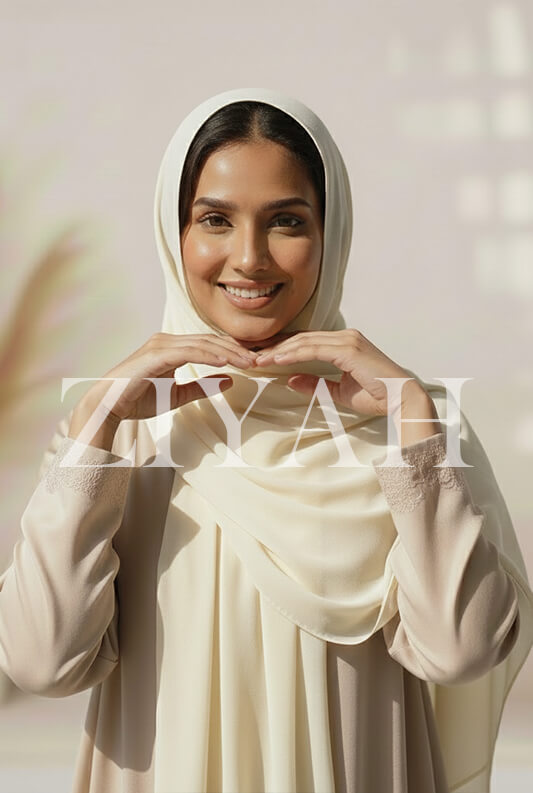 Chiffon Georgette - Cream