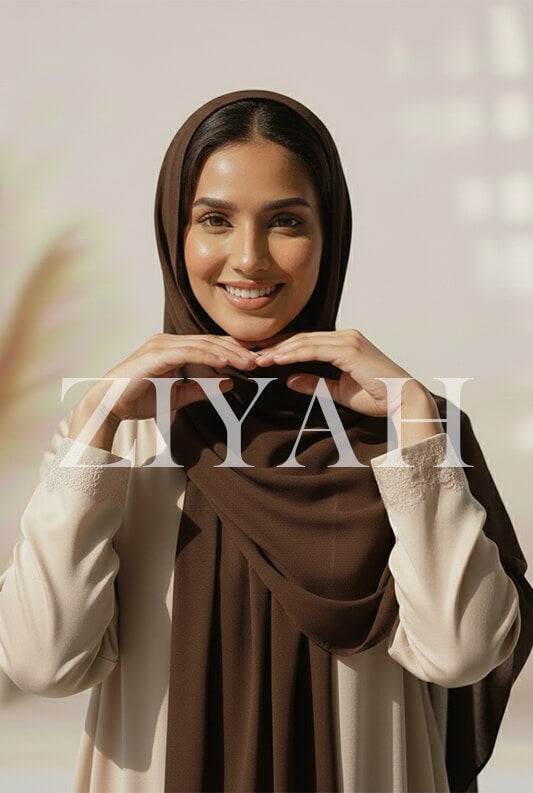 Chiffon Georgette - Brown