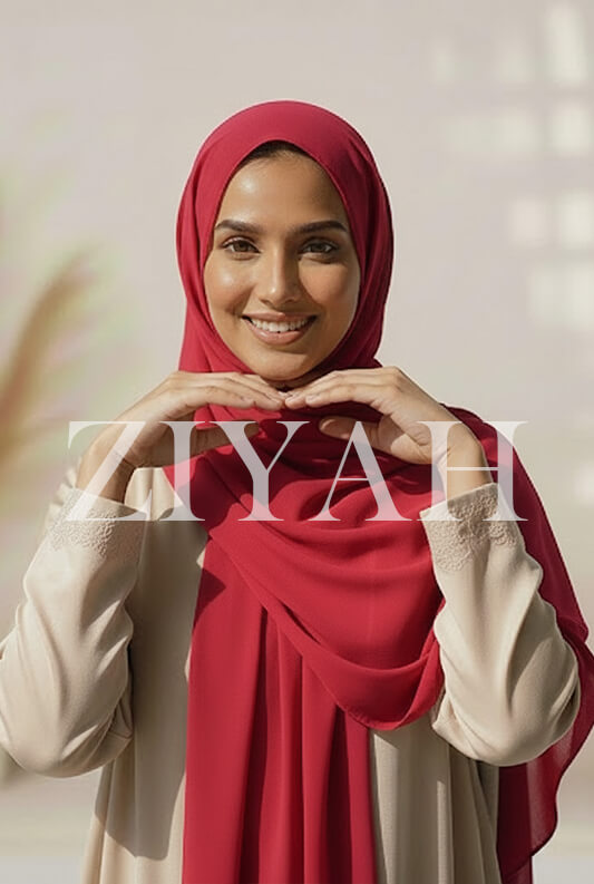 Chiffon Georgette - Dark Pink