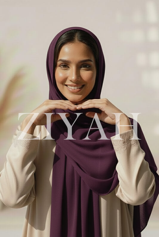 Chiffon Georgette - Dark Purple