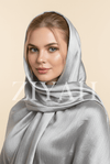Crinkle Silk Hijab - Silver