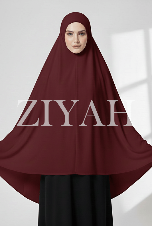 Makhna Hijab - Maroon