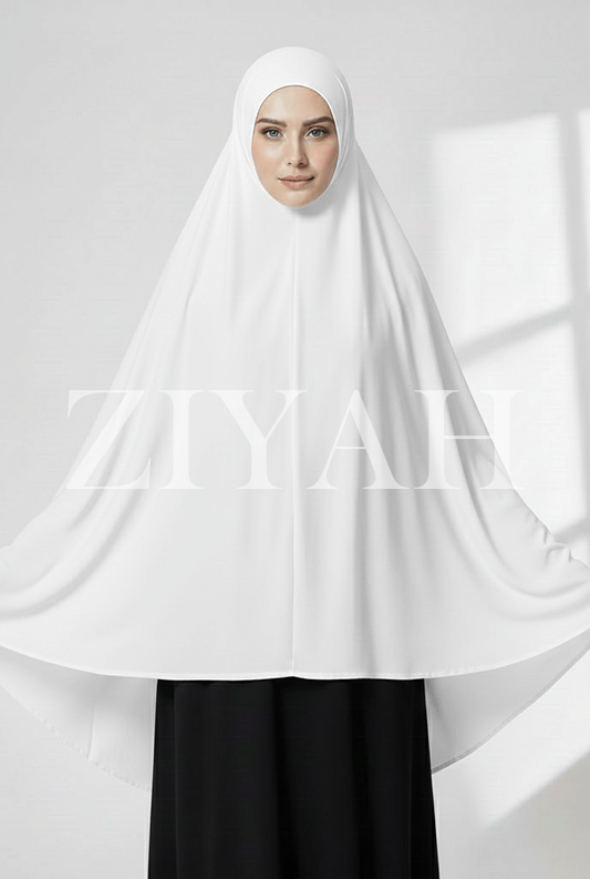 Makhna Hijab - White
