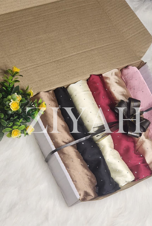 Stone Silk Hijab - Bundle of 6