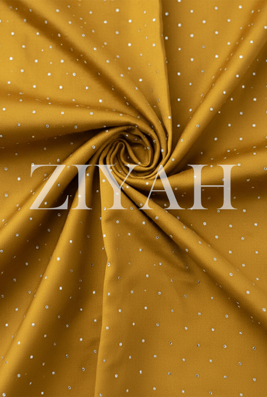 Stone Silk Hijab - Mustard