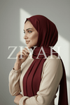 Turkish Lawn Hijab - Dark Mehroon