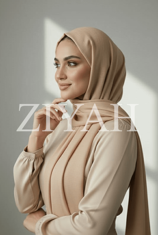 Turkish Lawn Hijab - Beige