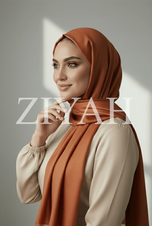 Turkish Lawn Hijab - Copper