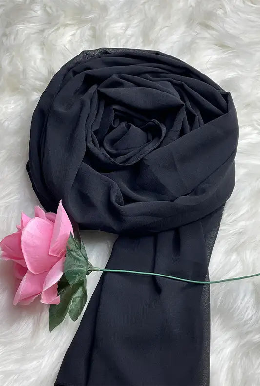 Chiffon Georgette - Black