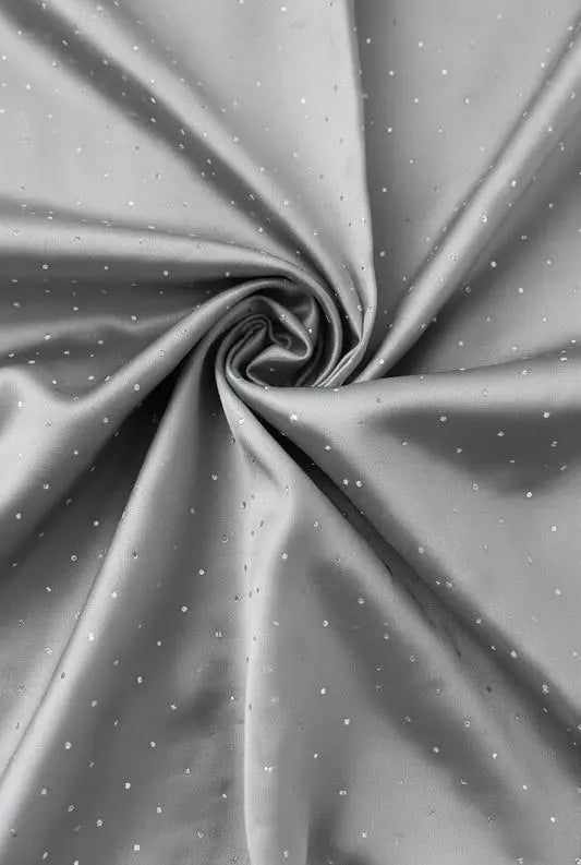 Stone Silk Hijab - Silver Gray