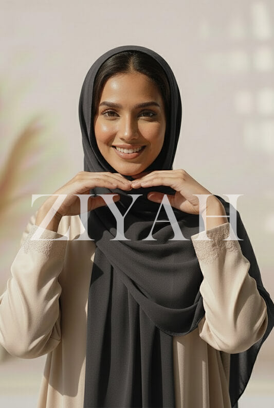 Chiffon Georgette - Charcoal