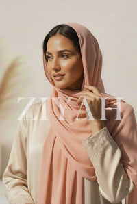Chiffon Georgette - Peach Pink