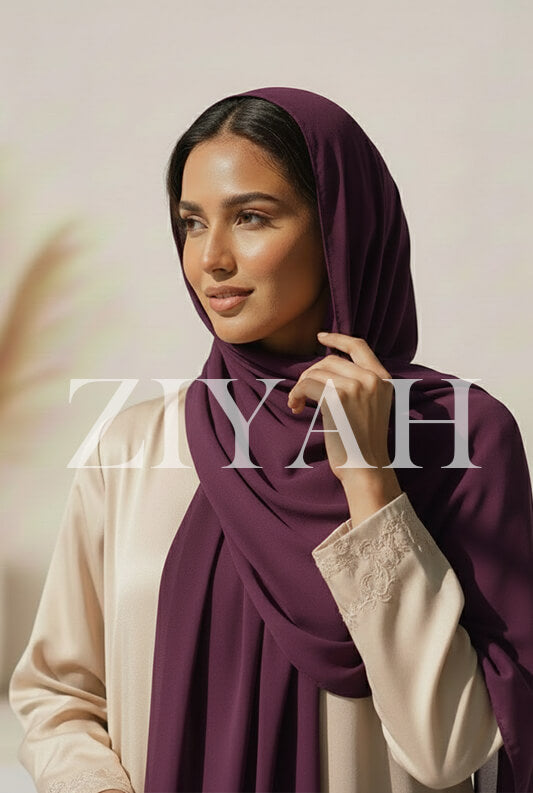Chiffon Georgette - Dark Purple