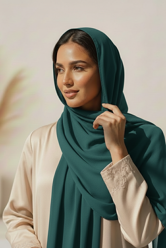 Chiffon Georgette - Teal