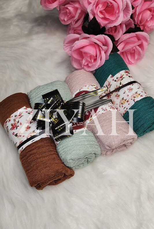 Crimps Hijab - Bundle of 4