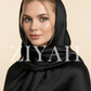 Crinkle Silk Hijab - Black