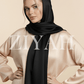Crinkle Silk Hijab - Black