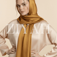 Crinkle Silk Hijab - Golden