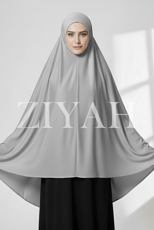 Makhna Hijab - Silver Gray