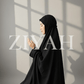 Namaz Chadar With Sleeves (Plain) - Black