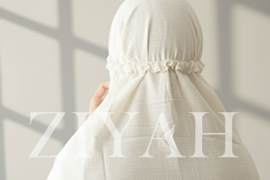 Namaz Chadar With Sleeves (Plain) - White