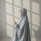 Namaz Chadars With Sleeves (Printed) - Blue Mix