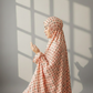 Namaz Chadars With Sleeves (Printed) - Orange