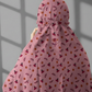 Namaz Chadar With Sleeves (Printed) - Rose Pink