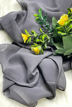 Chiffon Georgette - Charcoal