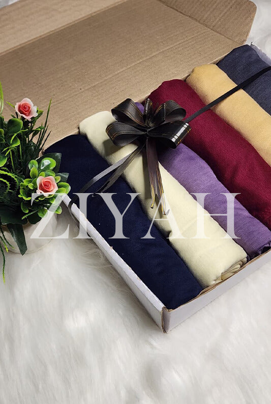 Plain Jersey Hijab - Bundle of 6