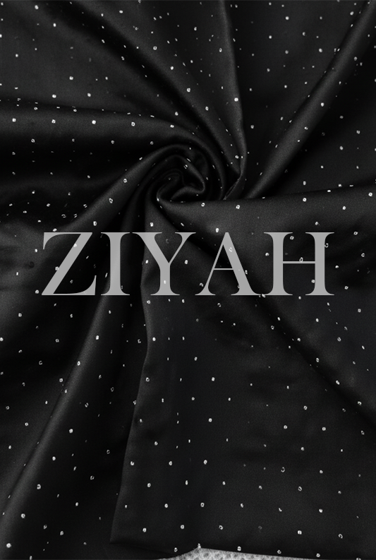 Stone Silk Hijab - Black
