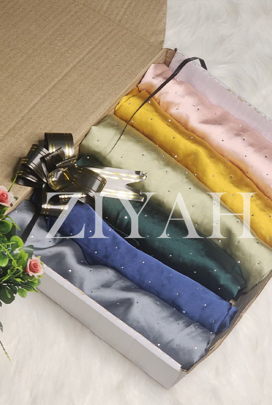 Stone Silk Hijab - Bundle of 12