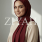 Turkish Lawn Hijab - Dark Mehroon