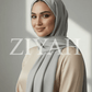 Turkish Lawn Hijab - Silver Gray