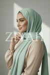 Turkish Lawn Hijab - Mint Green
