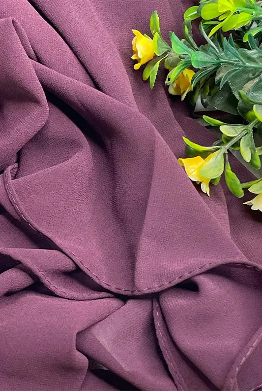 Chiffon Georgette - Burgandy