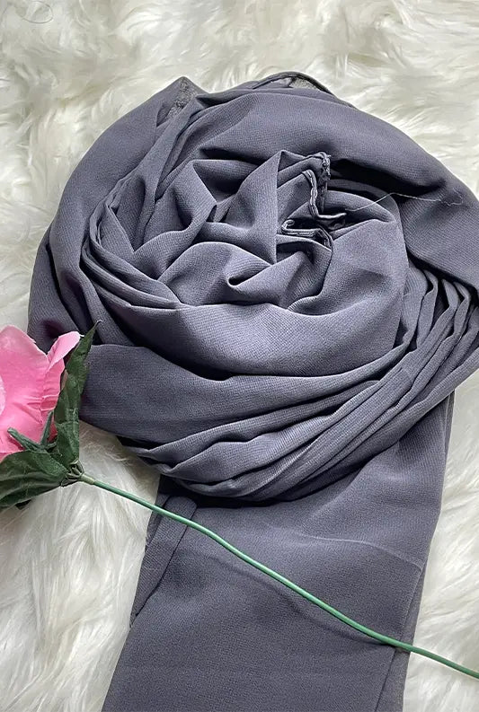 Chiffon Georgette - Charcoal