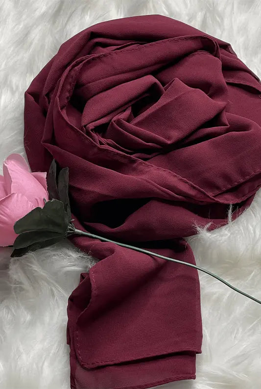 Chiffon Georgette - Maroon