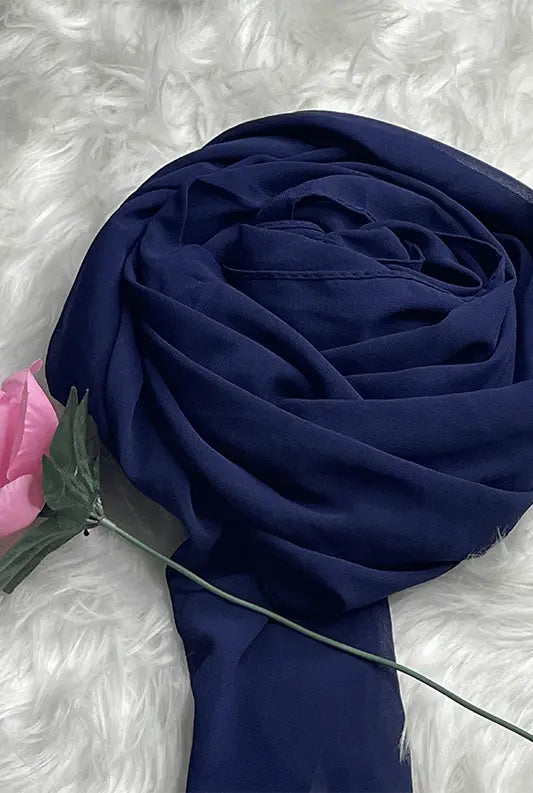 Chiffon Georgette - Navy Blue