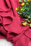 Chiffon Georgette - Wine Red