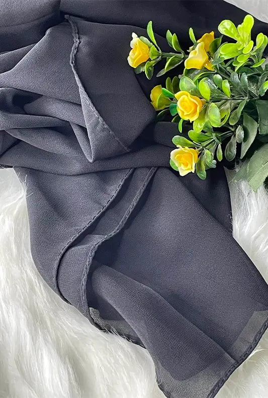 Chiffon Georgette - Black