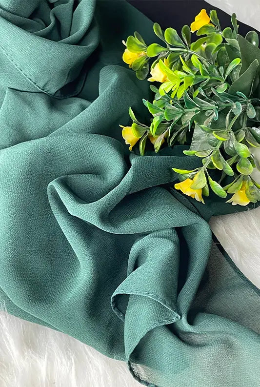 Chiffon Georgette - Dark Green