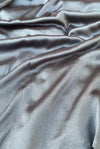 Crinkle Silk Hijab -  Silver Gray