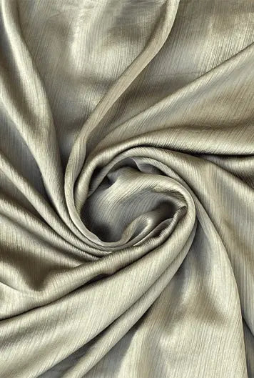 Crinkle Silk Hijab - Olive Green